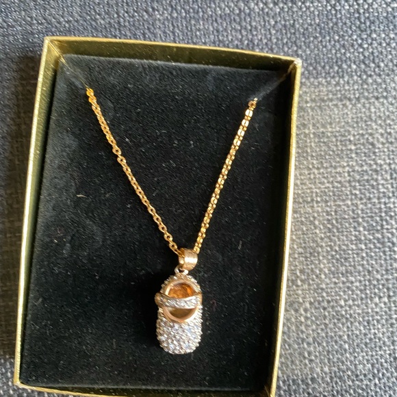 New In Box Crystal Shoe Pendant - Picture 4 of 5